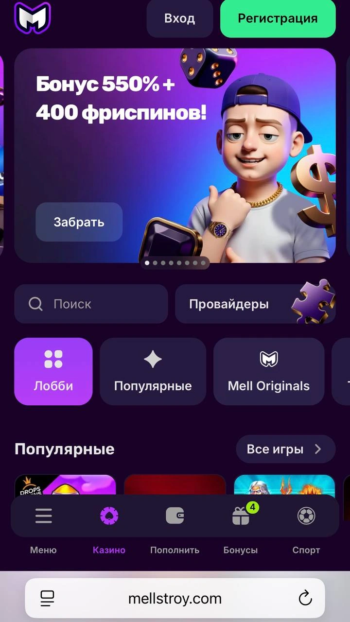 мелстрой вход